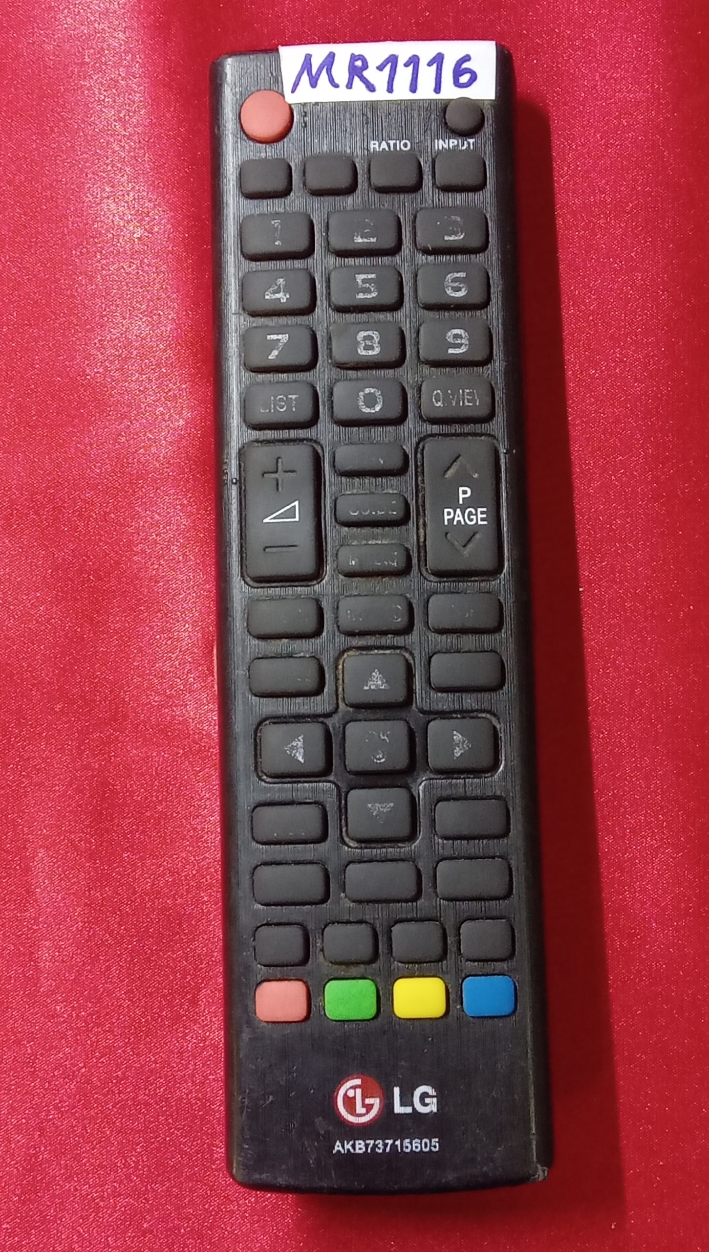 کنترل تلویزیون LG AKB73715605 کد MR1116