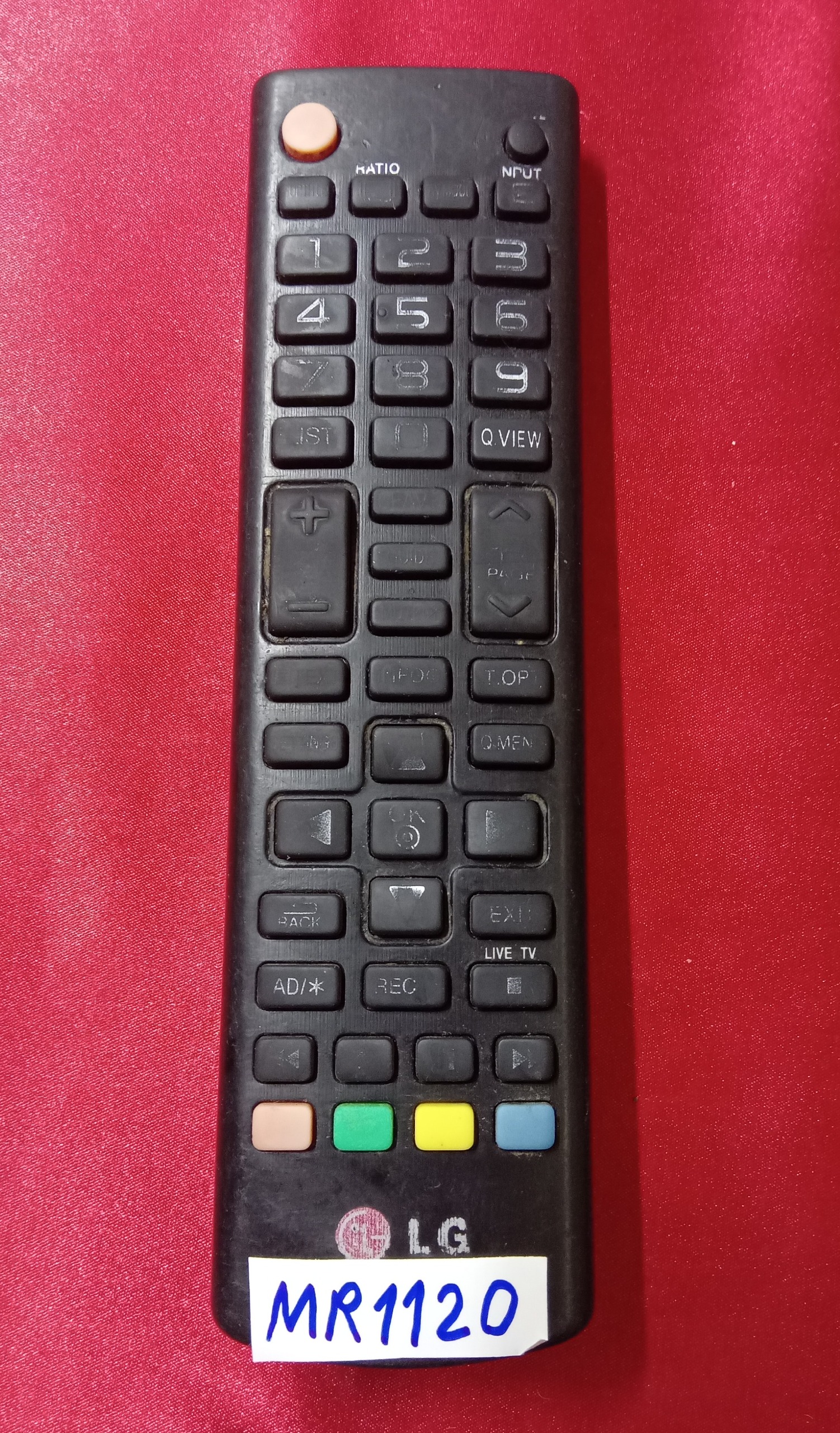 کنترل تلویزیون LG کدMR1120
