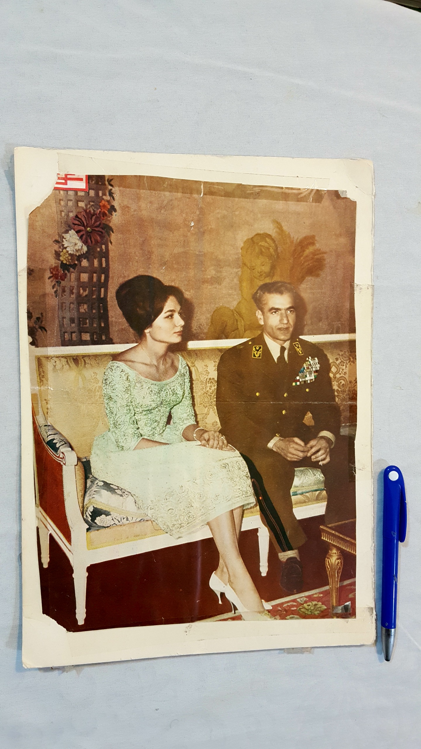 عکس مجله ای شاه و فرح پهلوی دهه 50