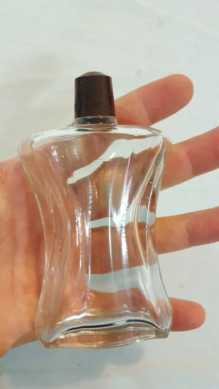 شیشه عطر قدیمی درب دار کلکسیونی