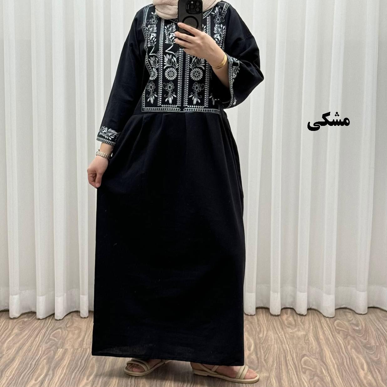 پیراهن ساحلی پارچه لینن 36تا 50