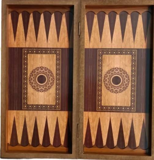 تخته نرد ام دی اف طرح چوب