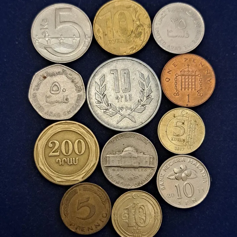 مجموعه 12عدد سکه خارجی