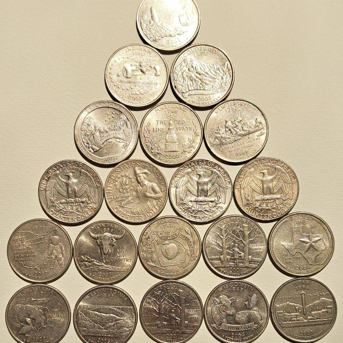 کوارتر دلار آمریکا 20 عدد