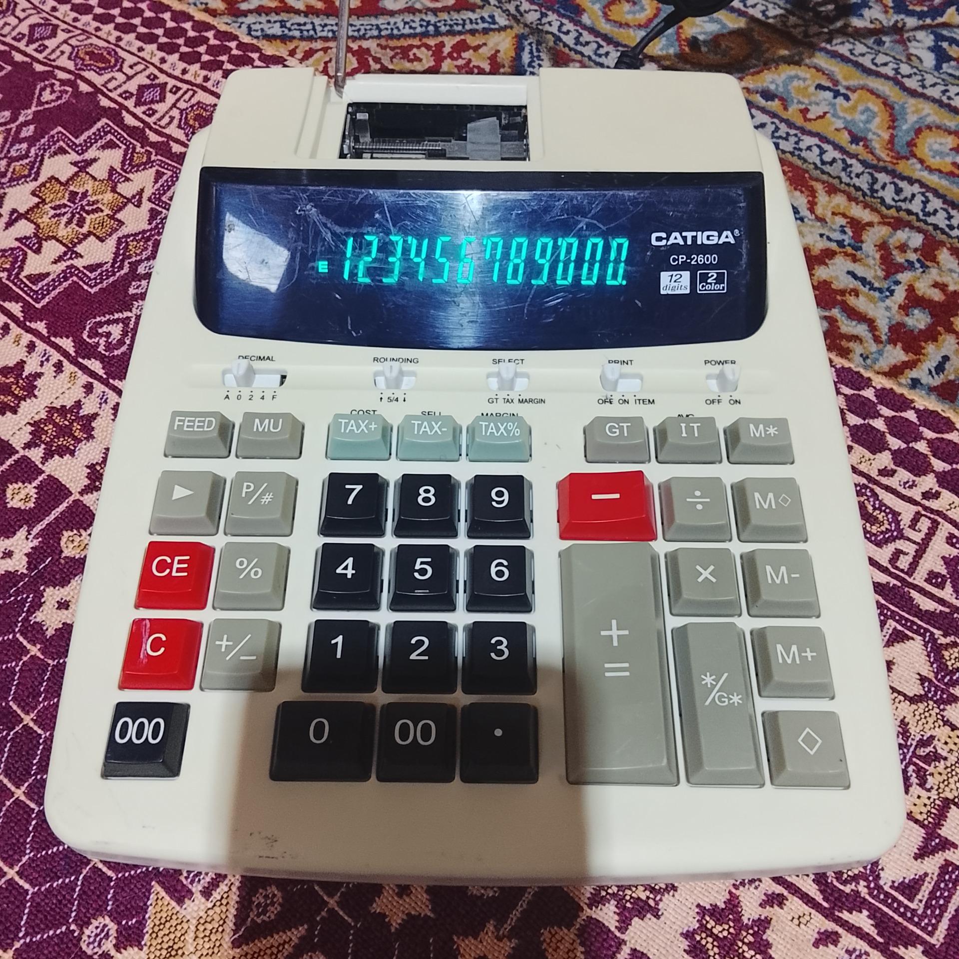 ماشین حساب برقی چاپگر دار