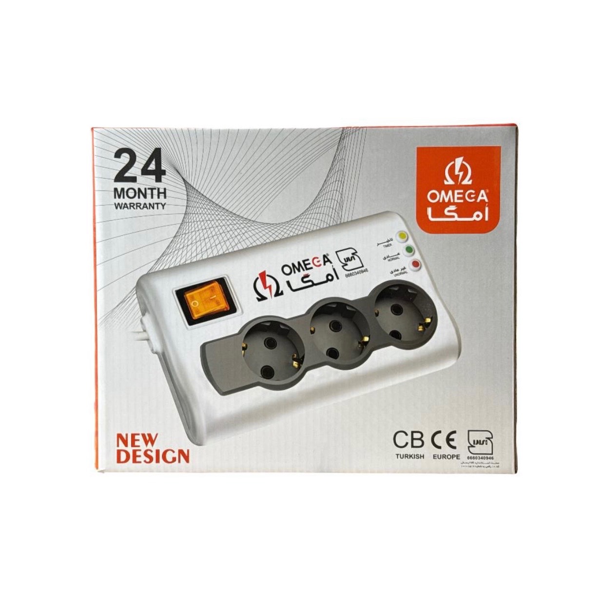 محافظ صوتی و تصویری امگا 3 متری مدل P3000