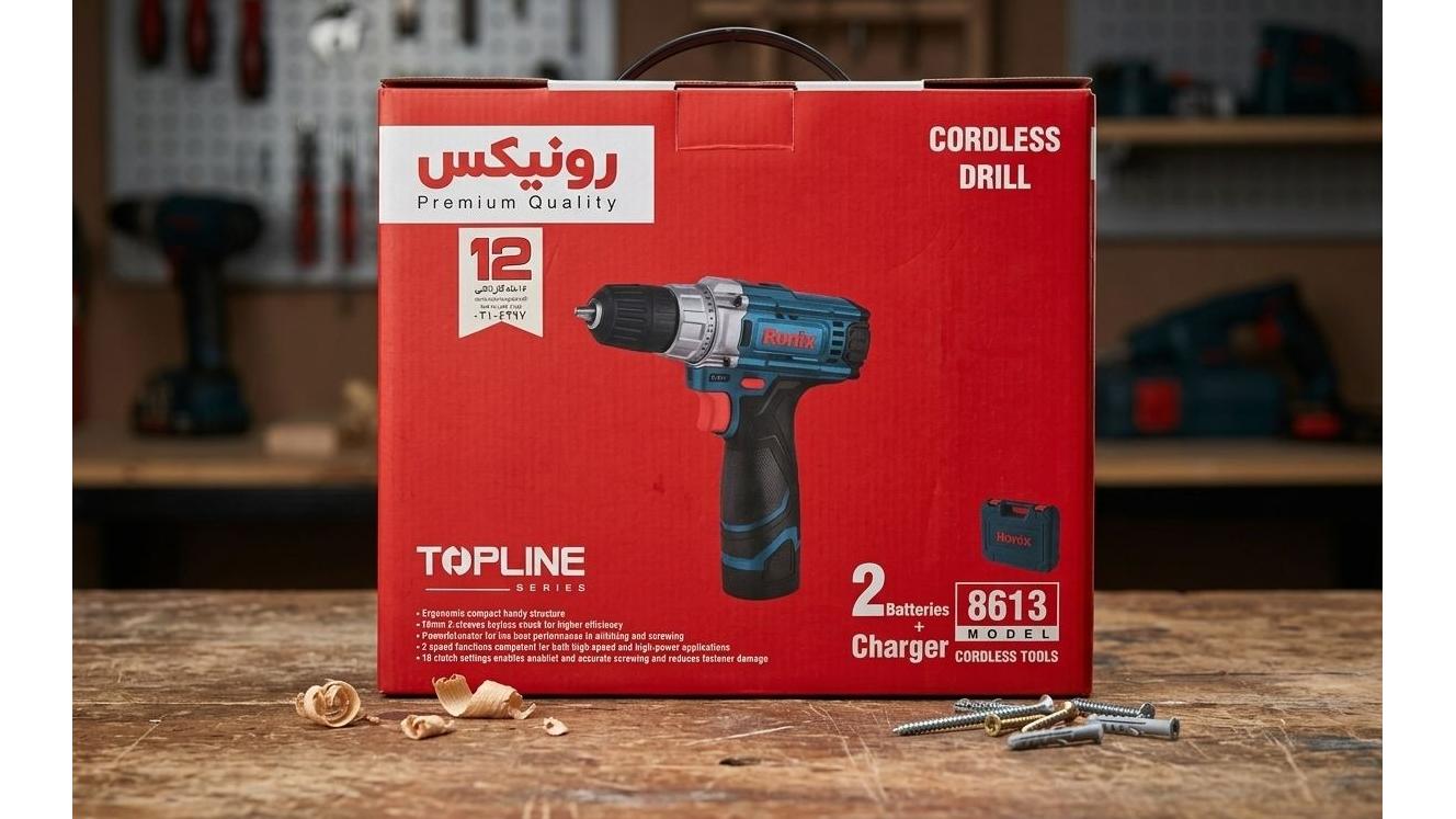 دریل پیچ گوشتی شارژی رونیکس مدل 8613