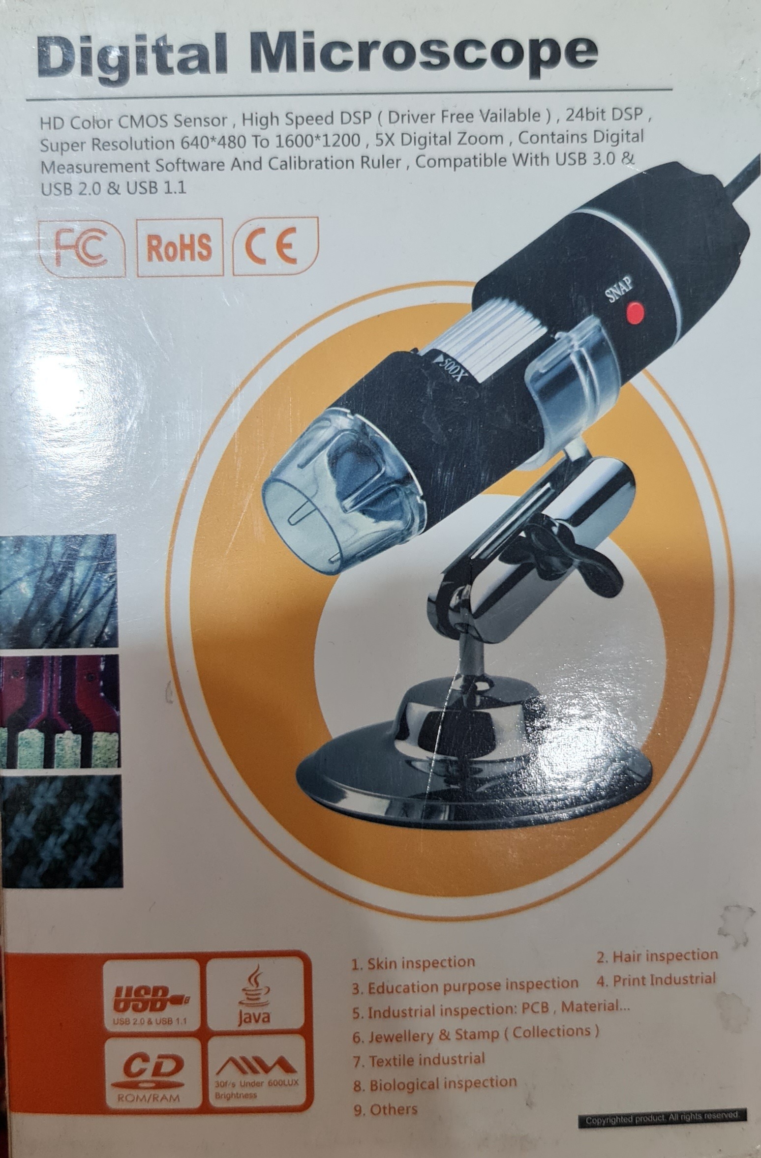 میکروسکوپ (لوپ) دیجیتال 500x