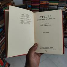TITLES