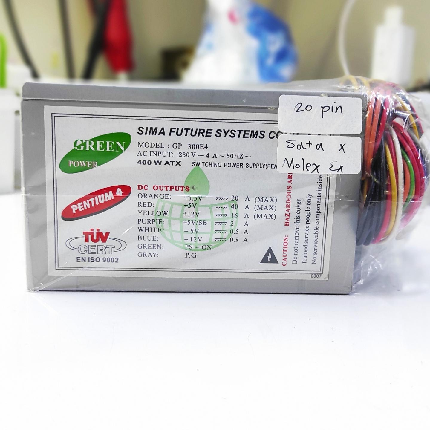 پاور کامپیوتر گرین 400 وات مدل GP300E4