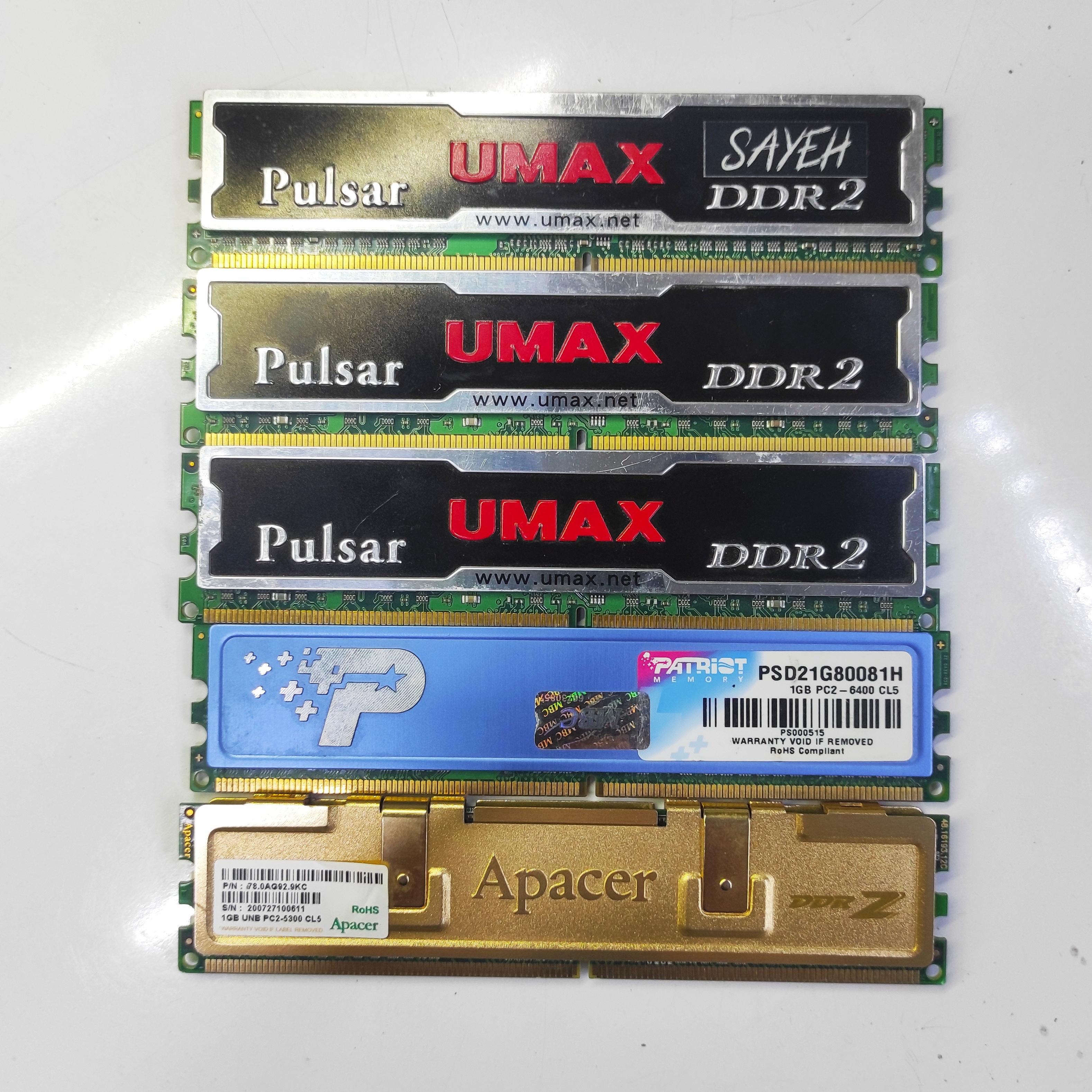 رم DDR2 1GB هیت سینکدار | کاملاً سالم