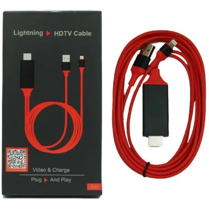 کابل تبدیل USB به لایتنینگ/HDMI طول 2 متر