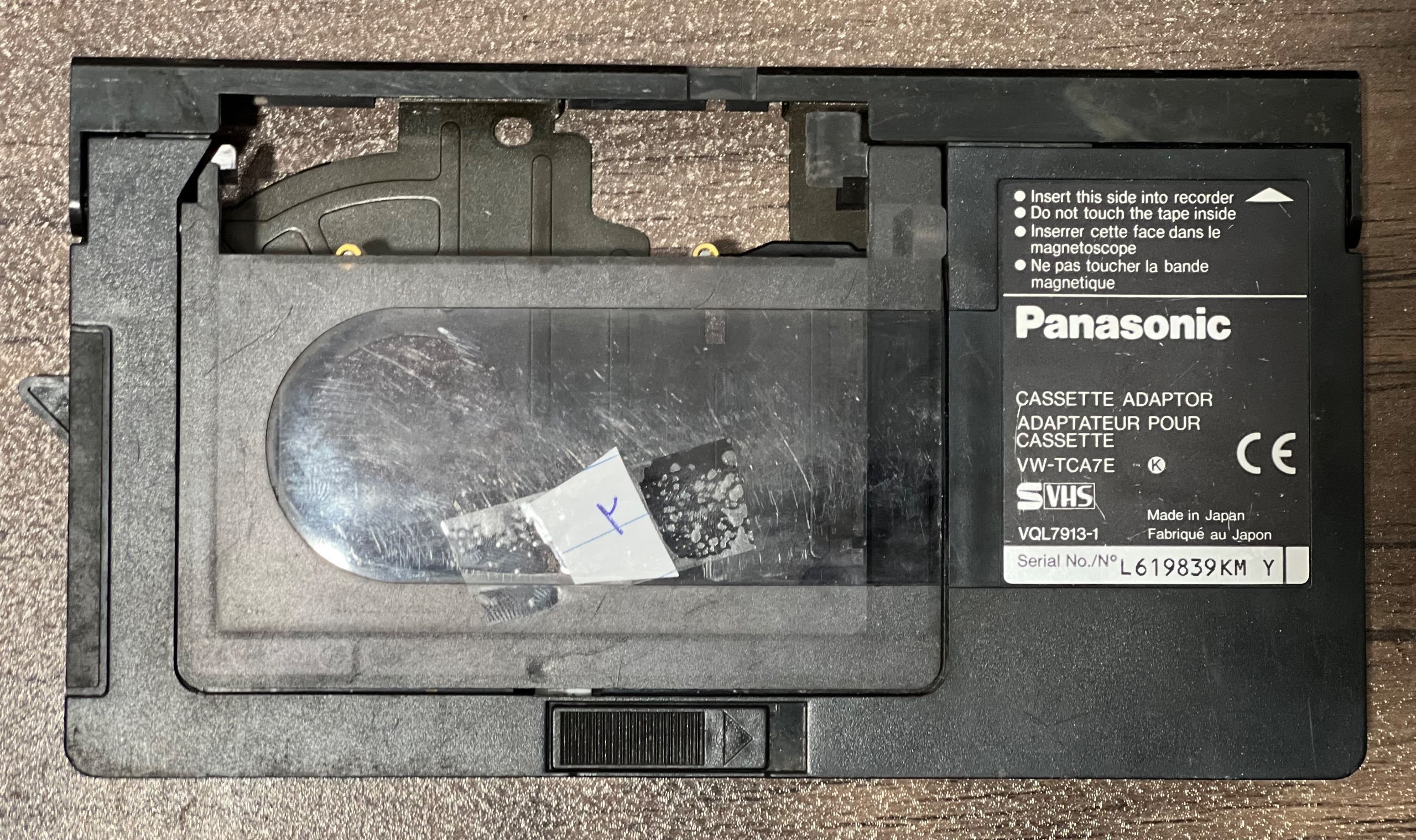  آداپتور VHS-C پاناسونیک ژاپن توضیحات خوانده شود