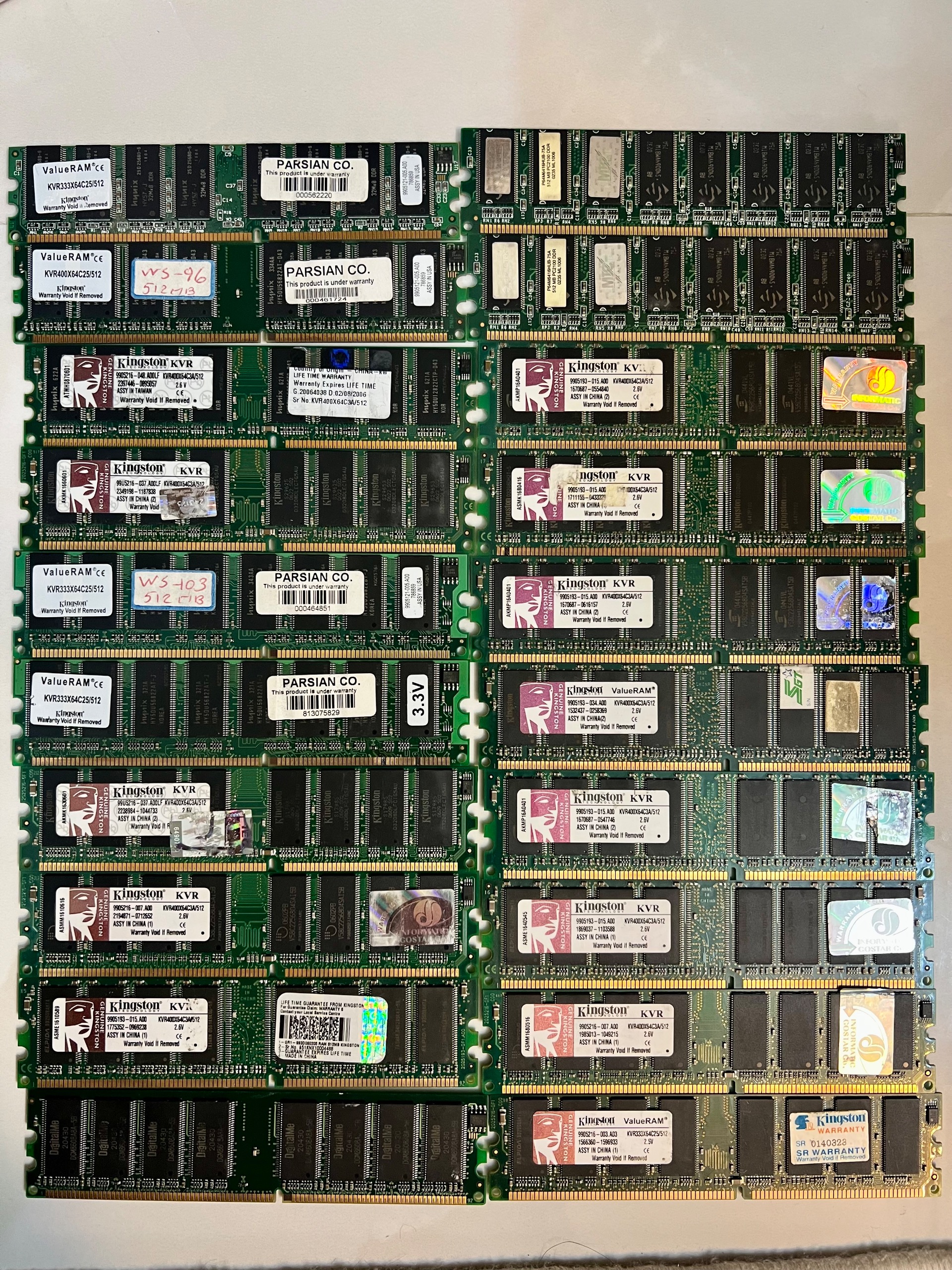 33 عدد رم DDR1 توضیحات چک شود