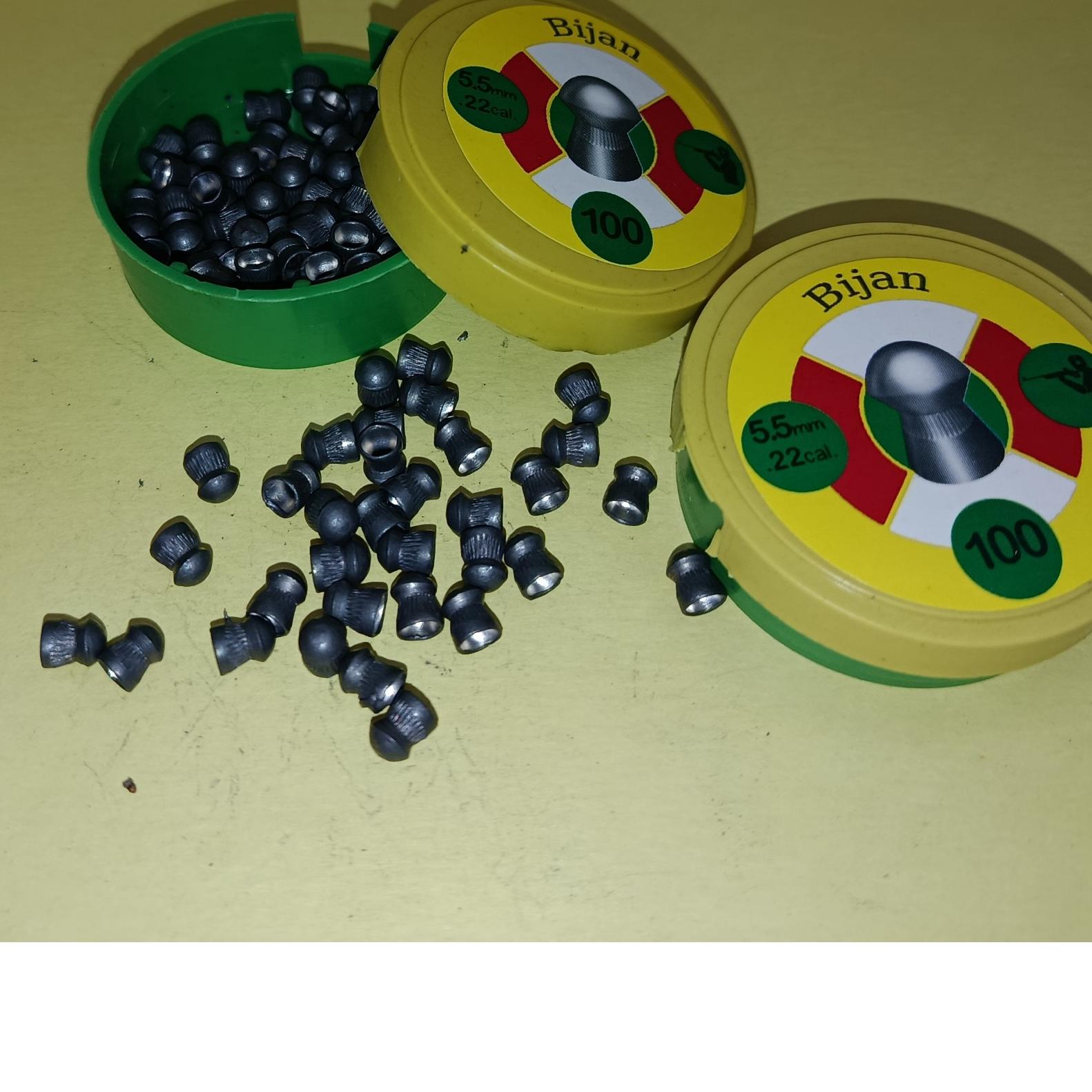 ساچمه تفنگ بادی بیژن نوک گرد کالیبر 5.5