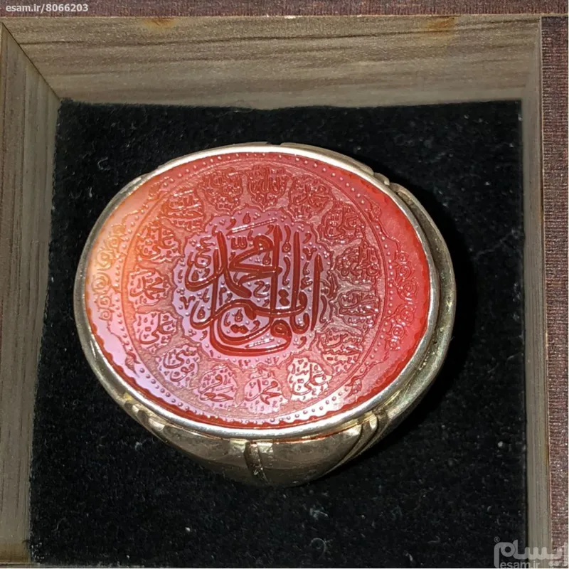 انگشتر عقیق یمنی حکاکی منحصر بفرد xx