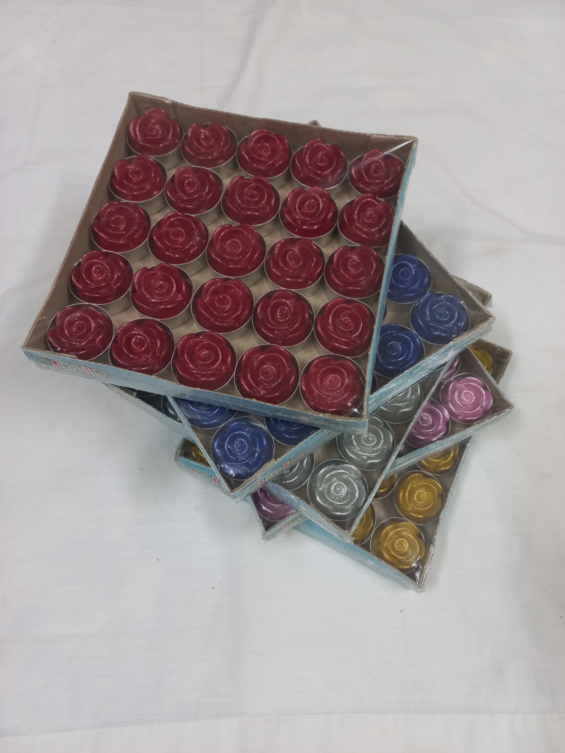 شمع وارمر طرح گل بسته 25 عددی
