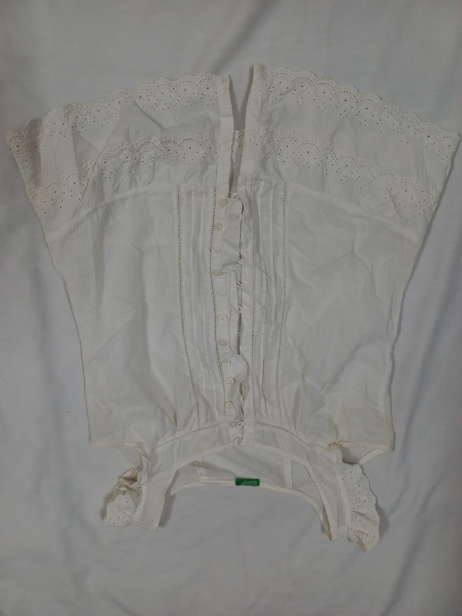 تاپ بنتون سایز 38 رنگ شیری