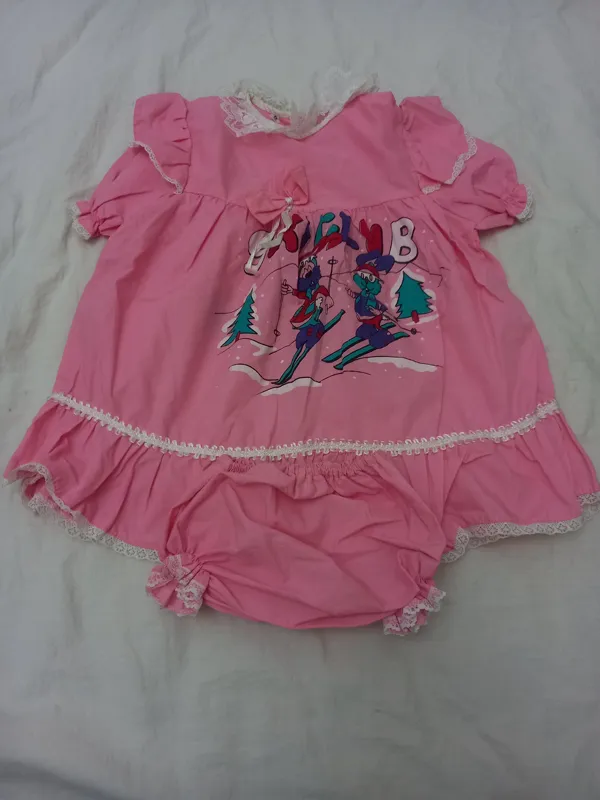 سارافون نخی دخترانه سایز 2 همراه شورت