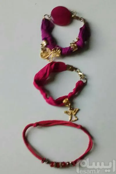 دستبند زنانه پارچه ای