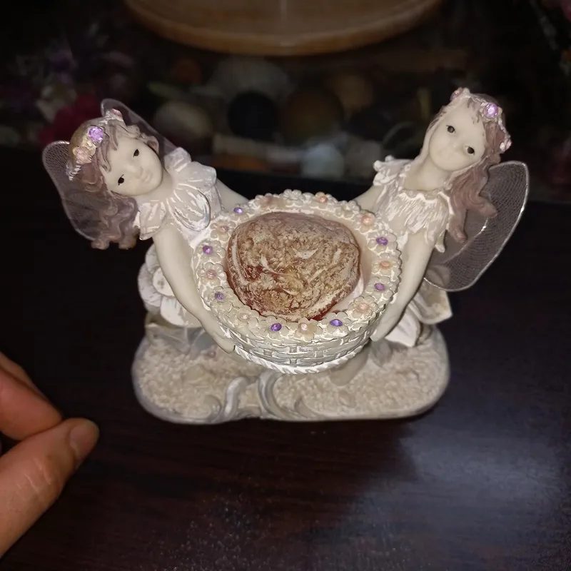 مجسمه دوفرشته 12x12سانت سالم