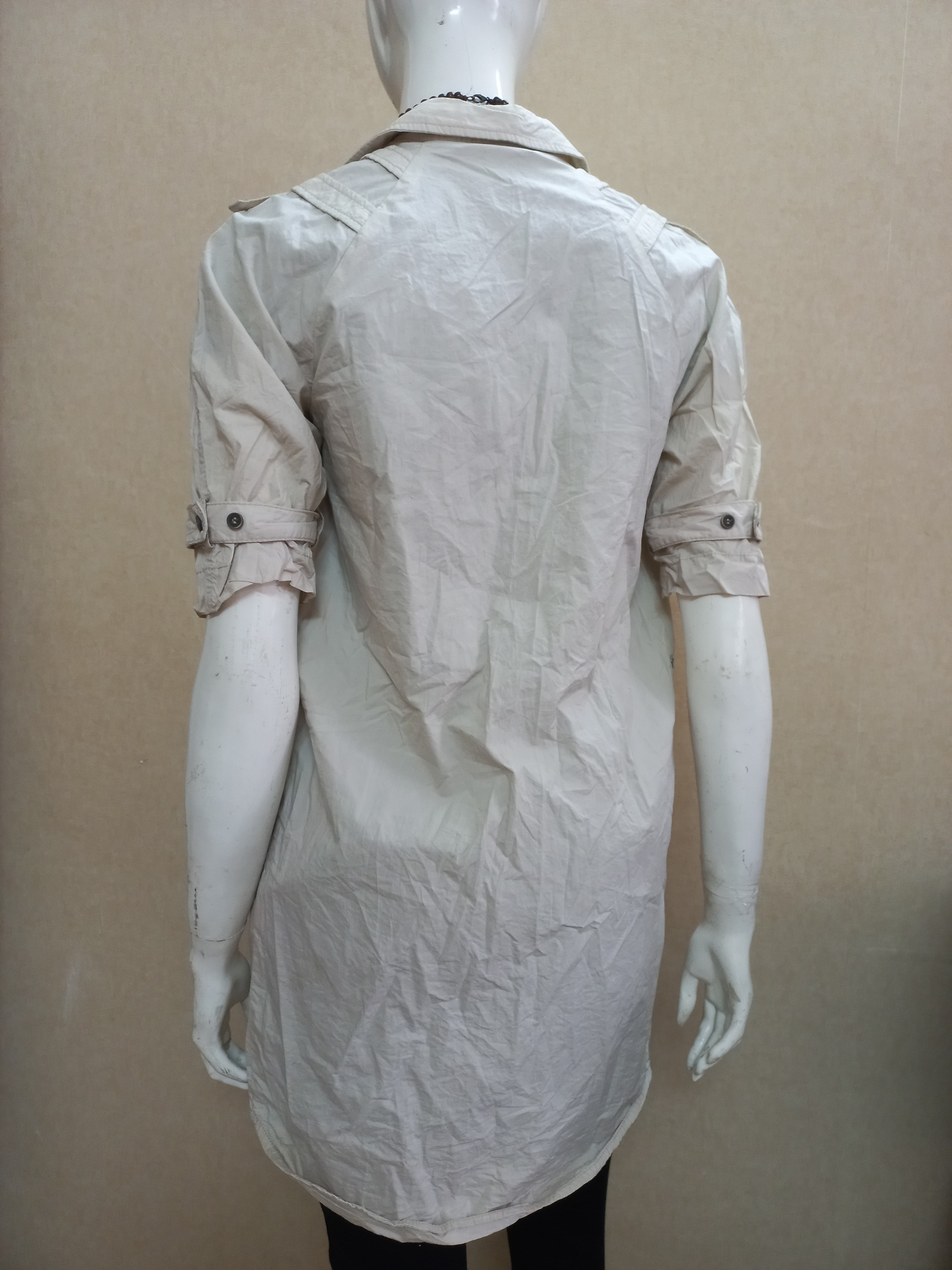 مانتو دخترانه zara سایز 42 قد 85 cm جنس کتان