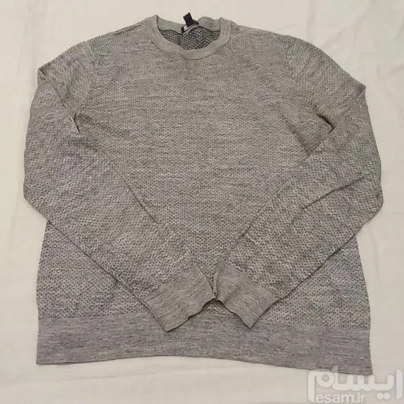 پلیور مردانه طوسی مارک تئوری size l