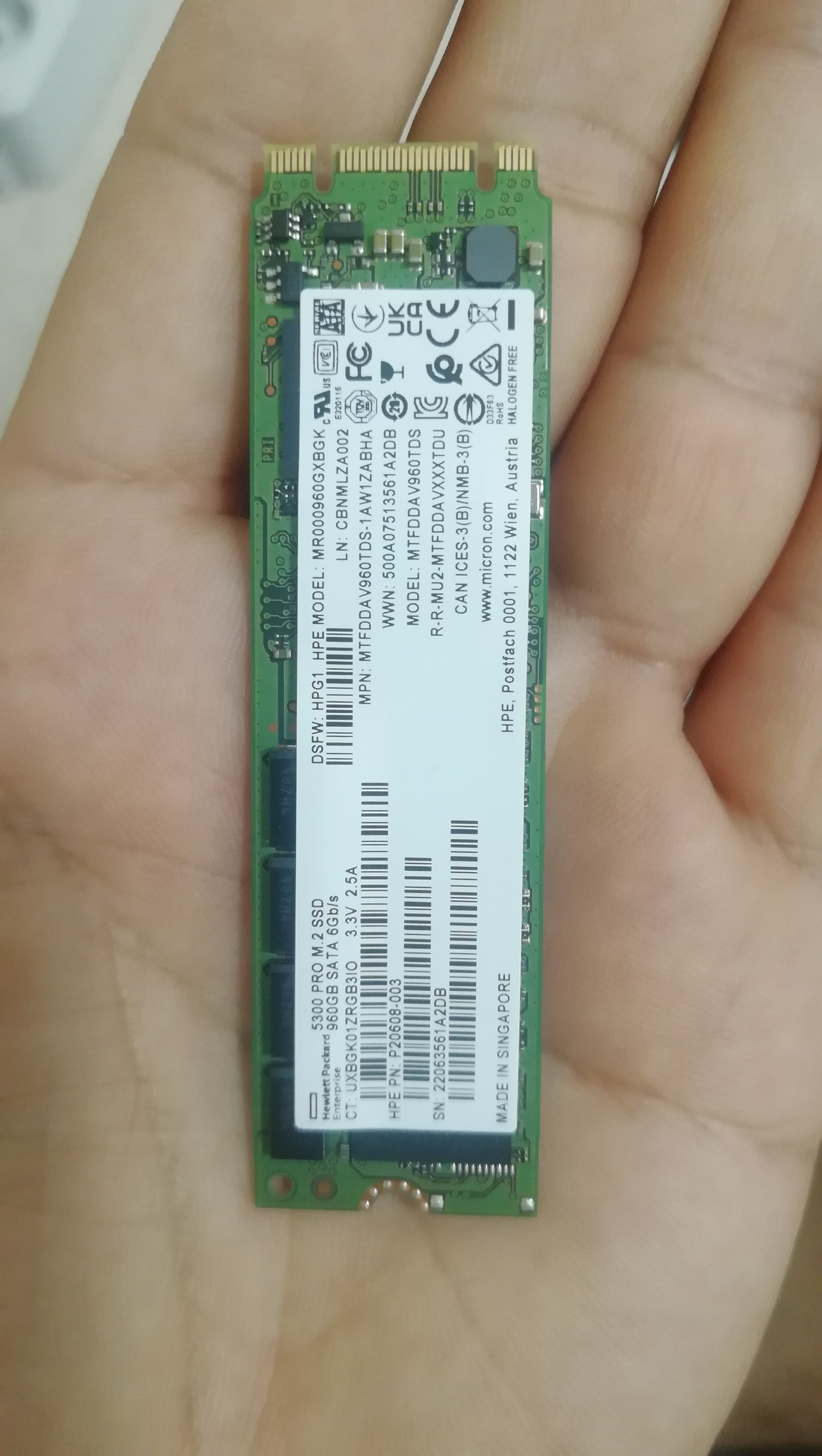 هارد اس اس دی M2 دوشیار برند HP