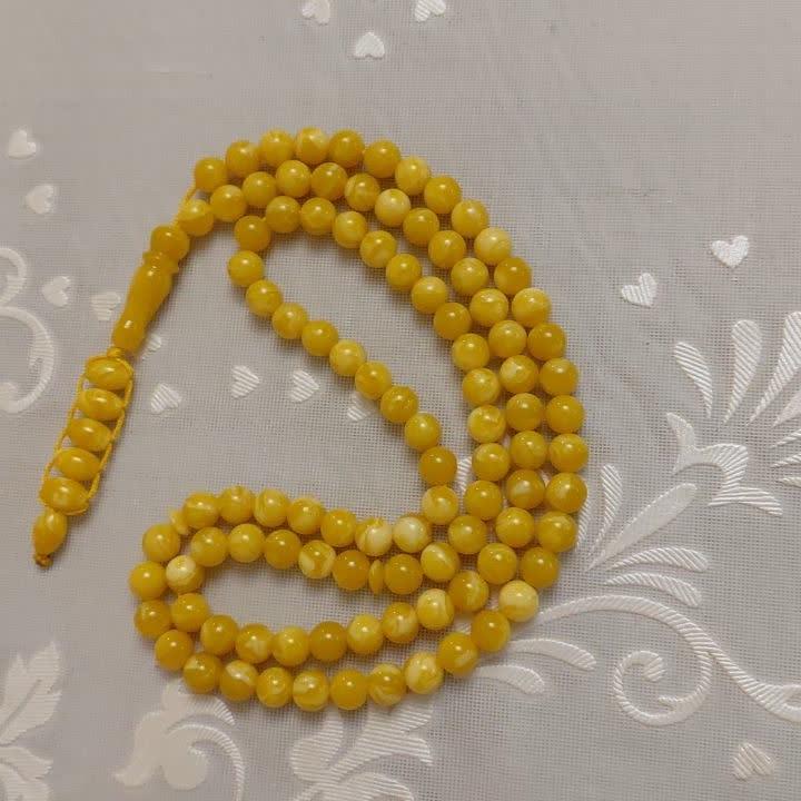 تسبیح کهربای درجه یک معطر