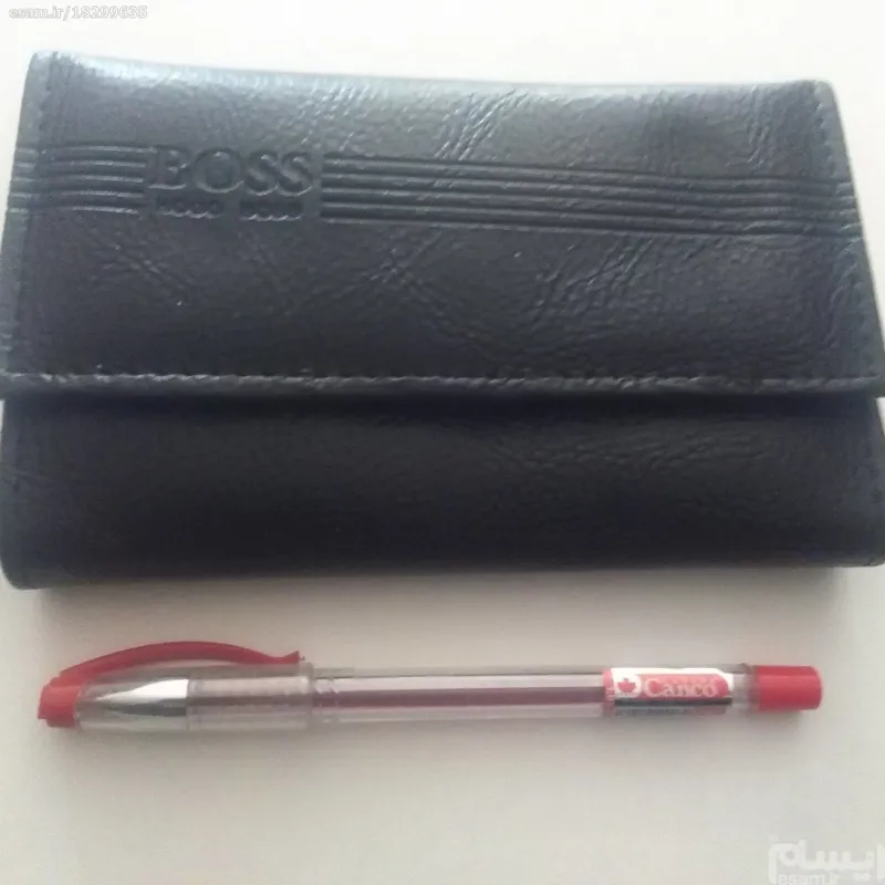 کیف پول زنانه رنگ مشکی مارک BOSS