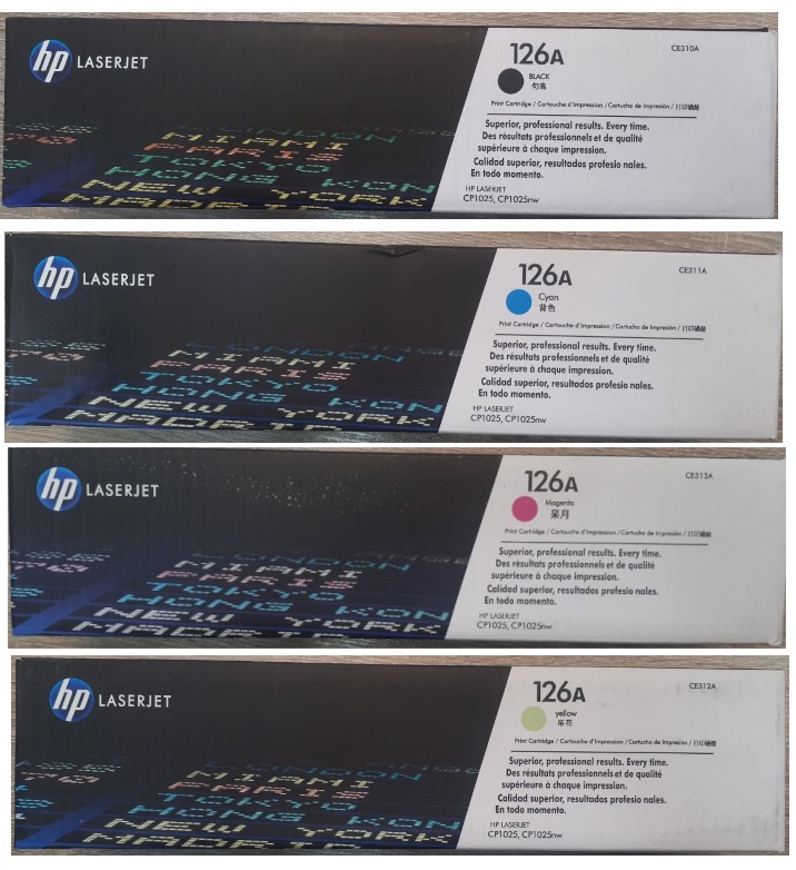 HP 126A (4 color pack) Laserjet Toner Cartridge
