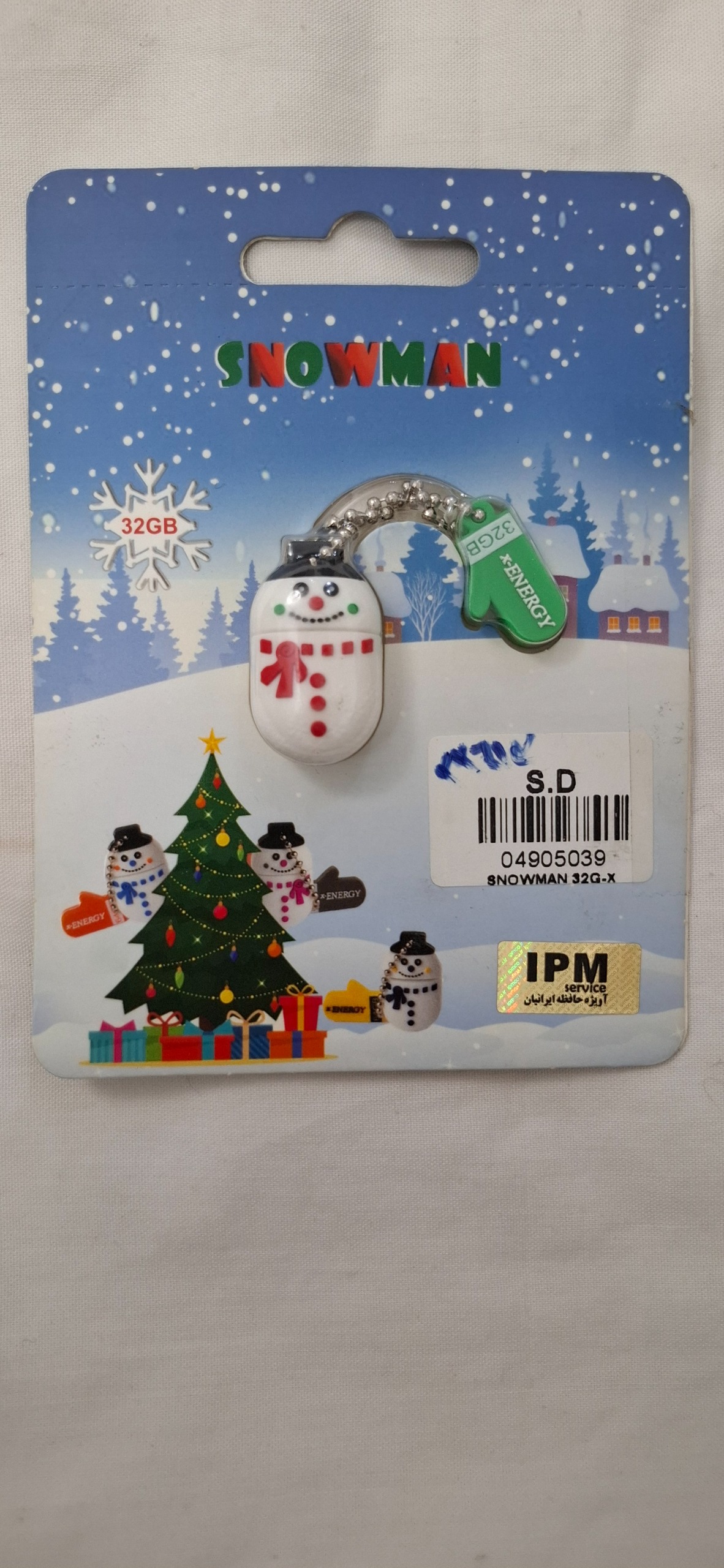 فلش مموری ایکس انرژی مدل Snowman ظرفیت 32 گیگ