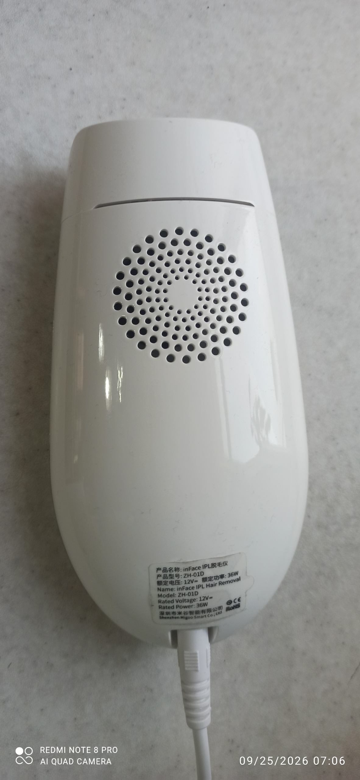 دستگاه لیزر موهای زائد شیائومی InFace ZH-01D IPL