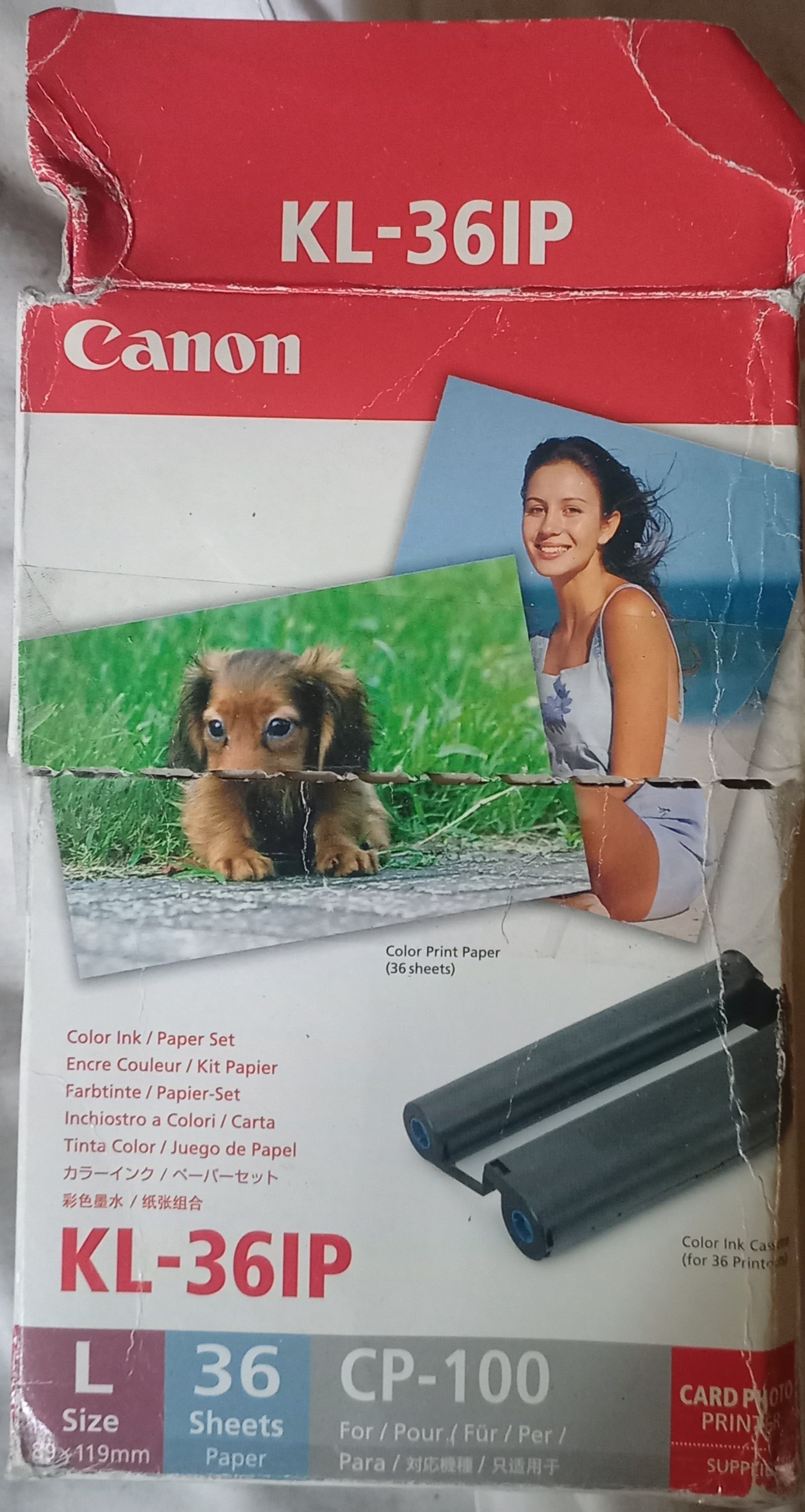 کارتریج و کاغذ عکس Canon KL-36IP پلمپ توضیحات