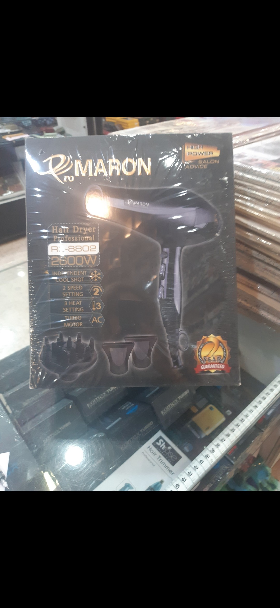 سشوار مارون 2600 وات کد 8802 (اکبند،پلمپ)