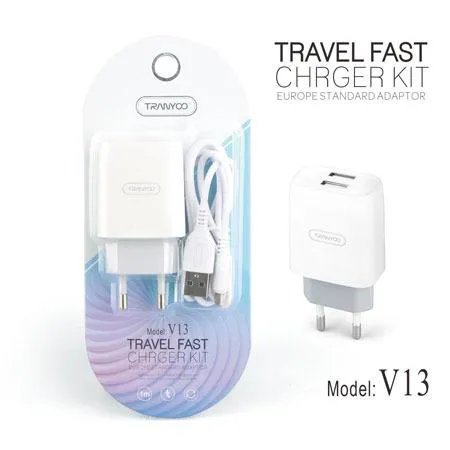 شارژر tranyoo v13 فست شارژ 2 خروجی