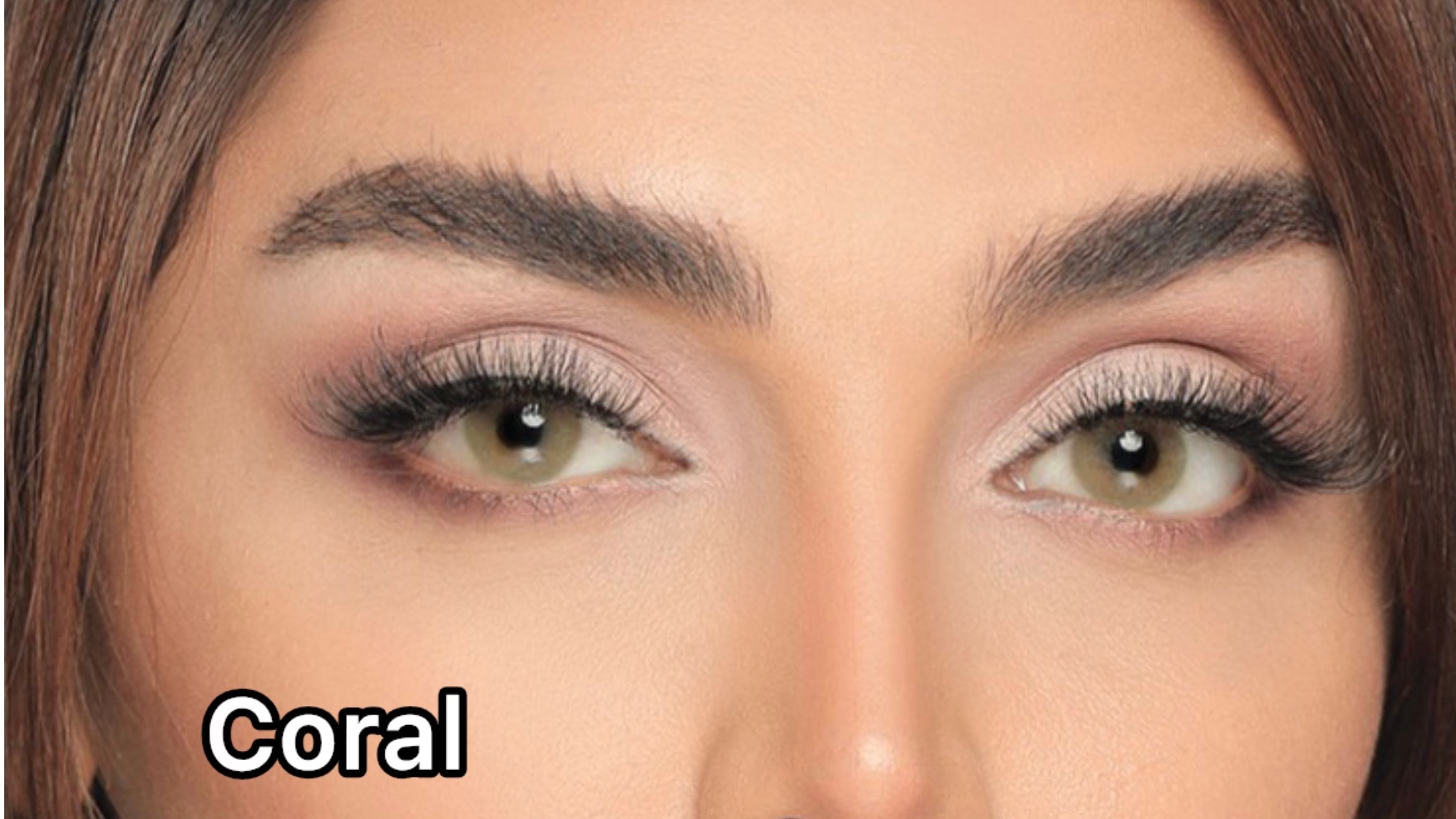 لنزطبی رنگی سبز تیره بدون دورسالانه Coral