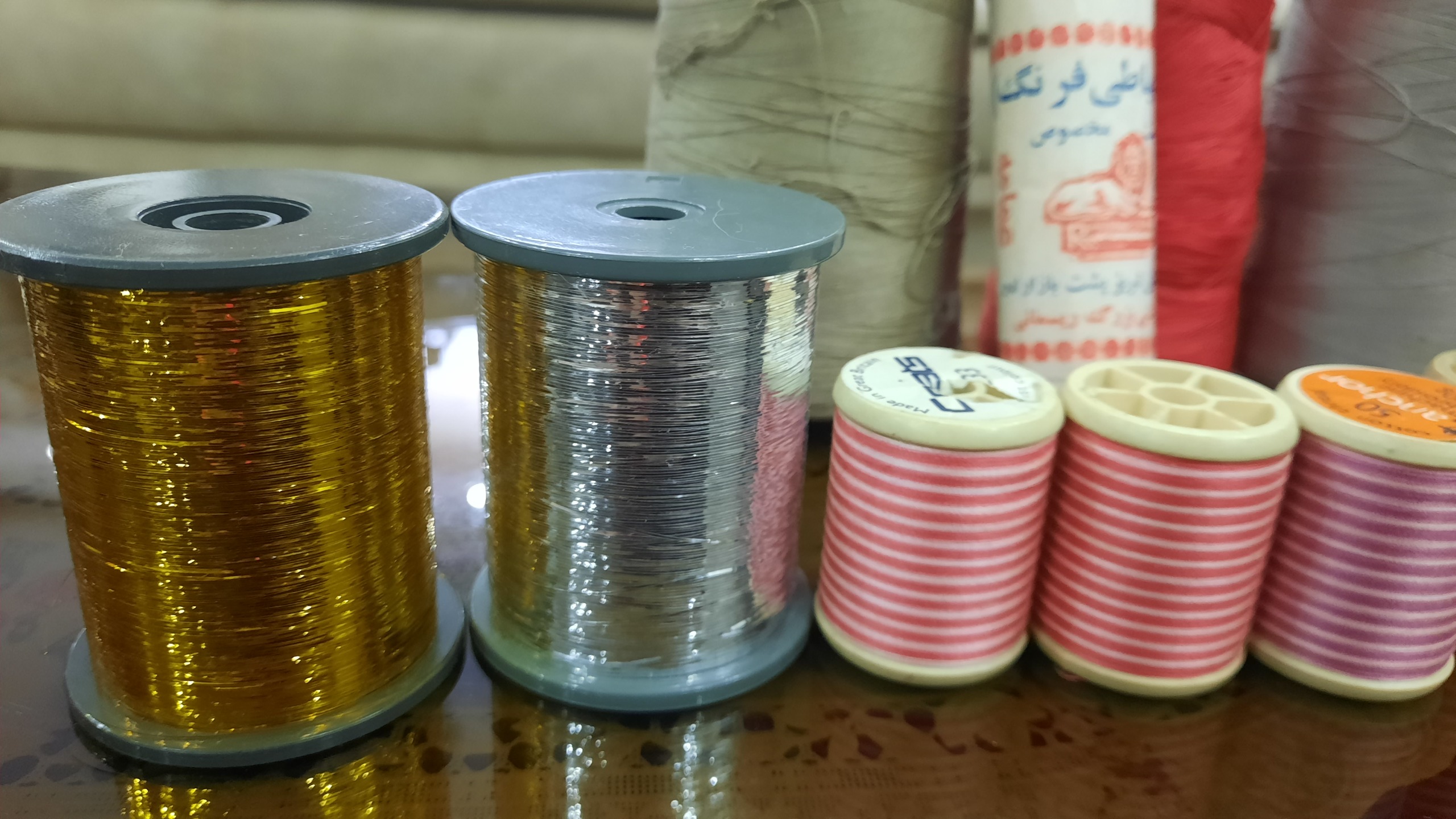 نخ دوک و نخ قرقره خیاطی