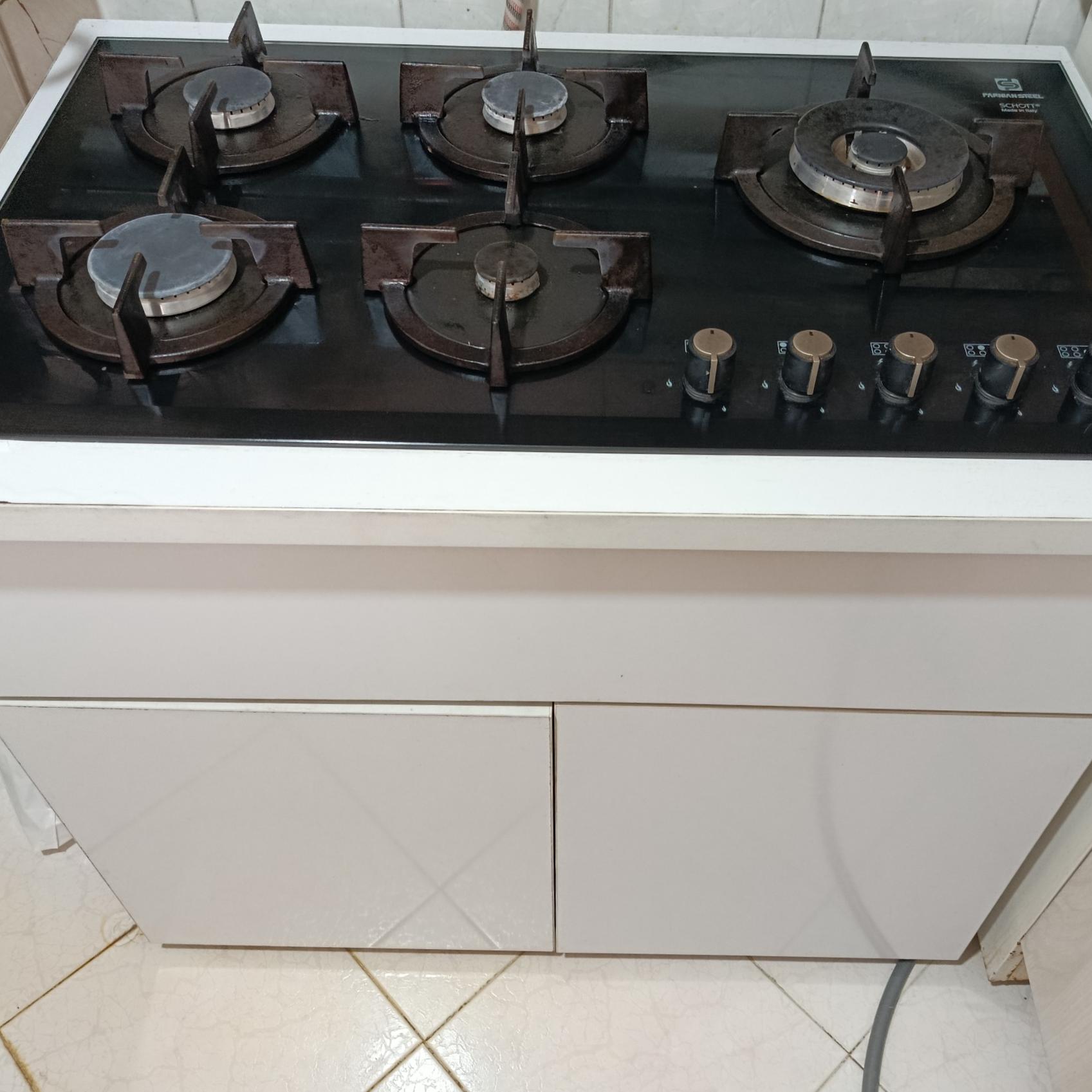 اجاق گاز پرنیان استیل 5شعله