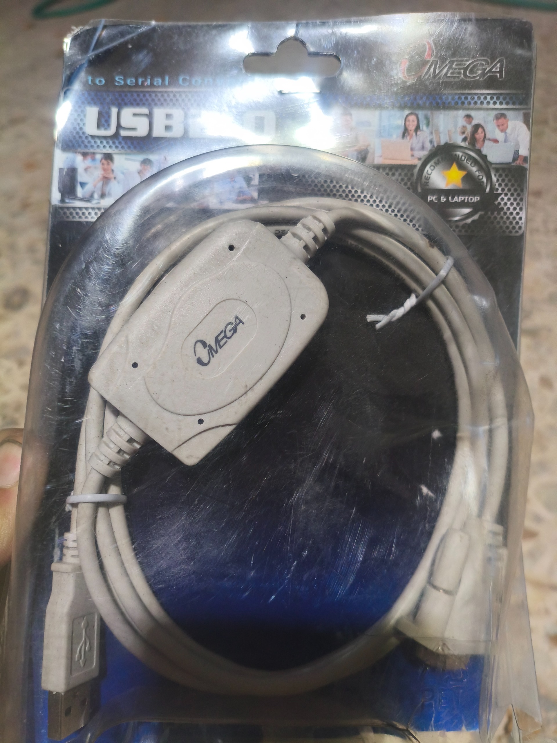 کابل تبدیل سریال rs232 نر به usb نر