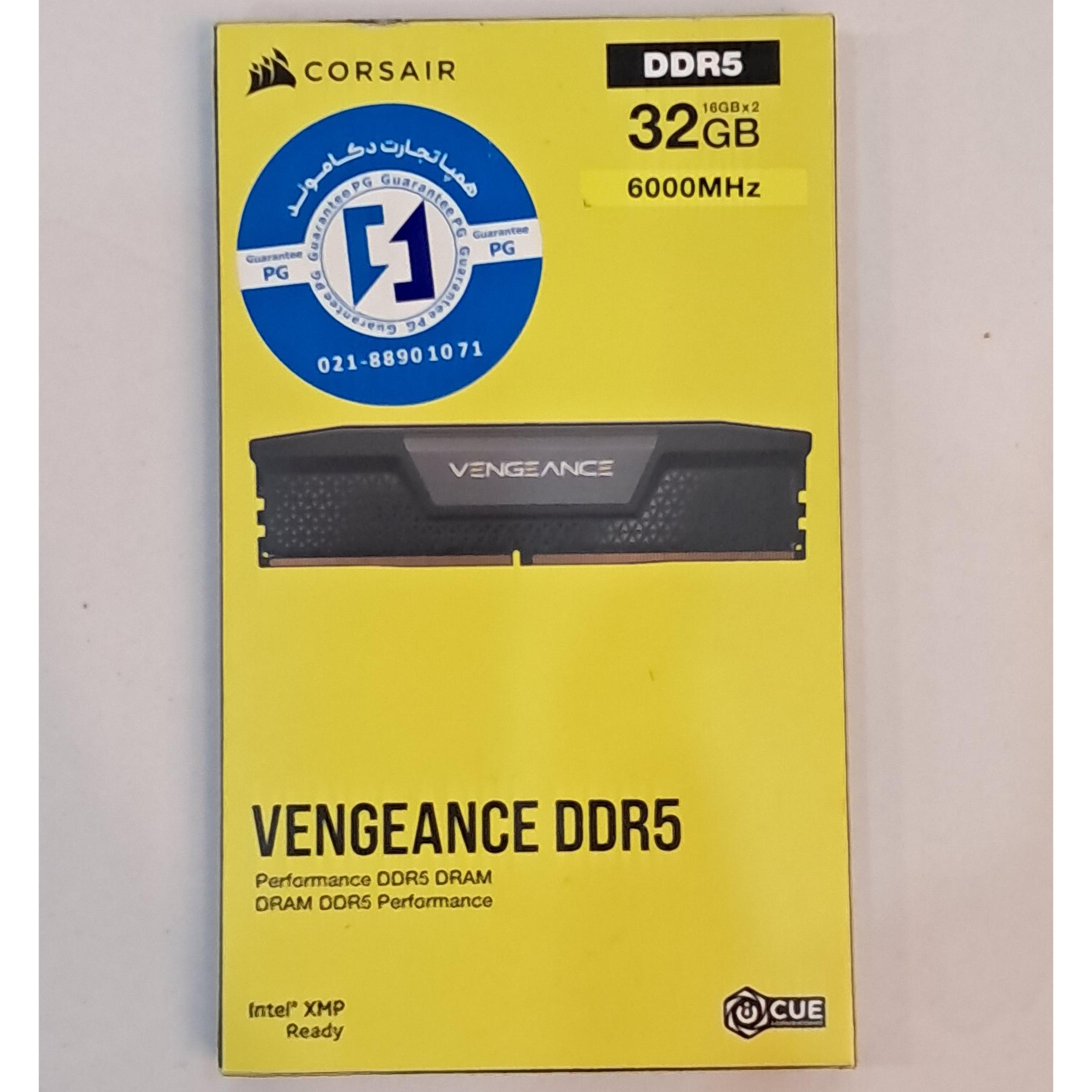 رم کورسیر 32GB (2x16GB) DDR5 دو کاناله 6000