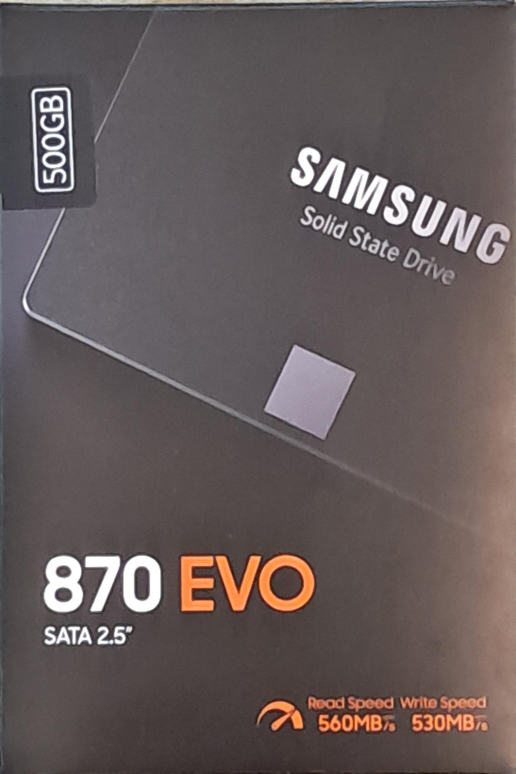 حافظه SSD سامسونگ مدل 870EVO ظرفیت 500 گیگابایت