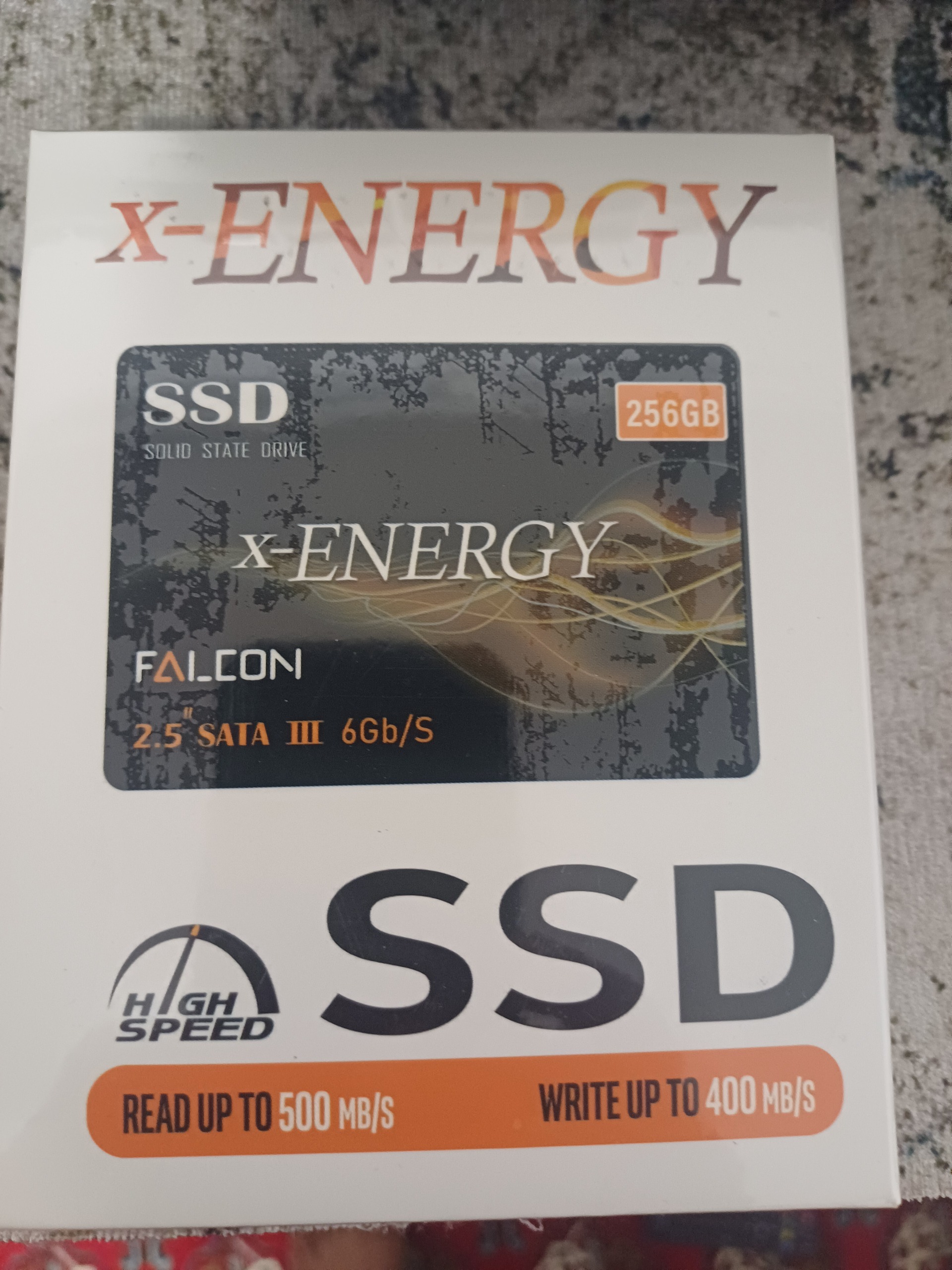 هارد ssdانرژی256گیگ،نو،18ماه گارانتی