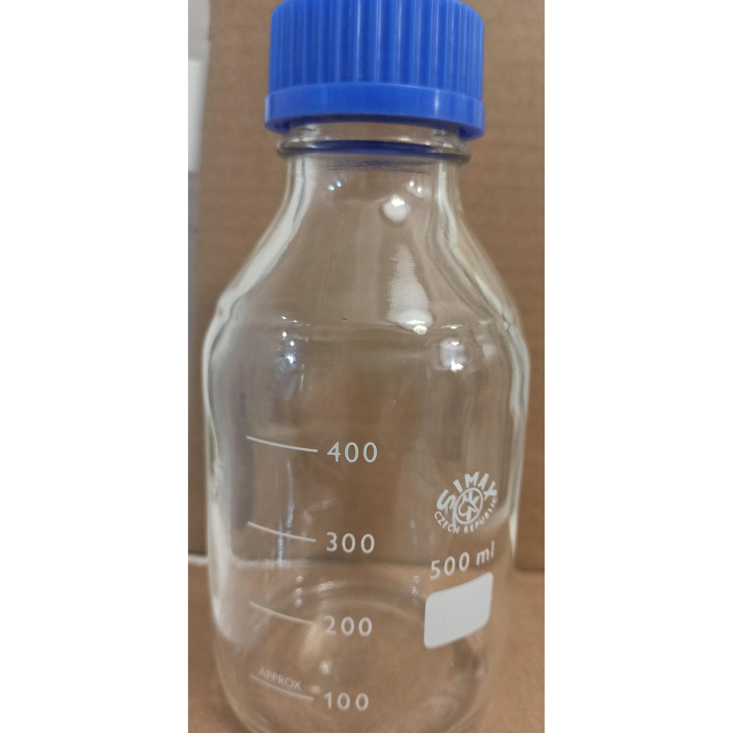 بطری شیشه درب آبی برند زیماکس Simax چک