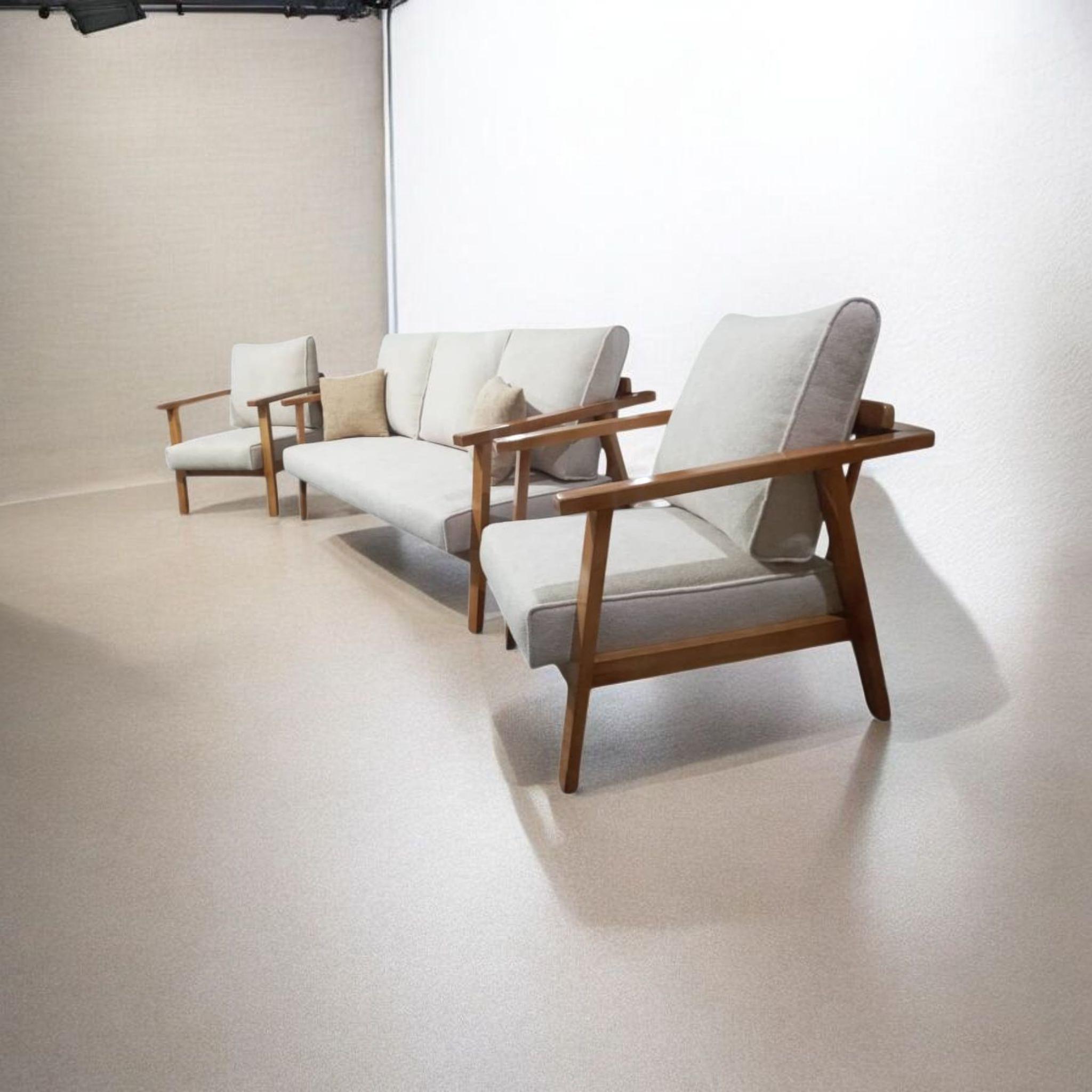 مبل مینیمال چوبی کم جا مدل نو وود