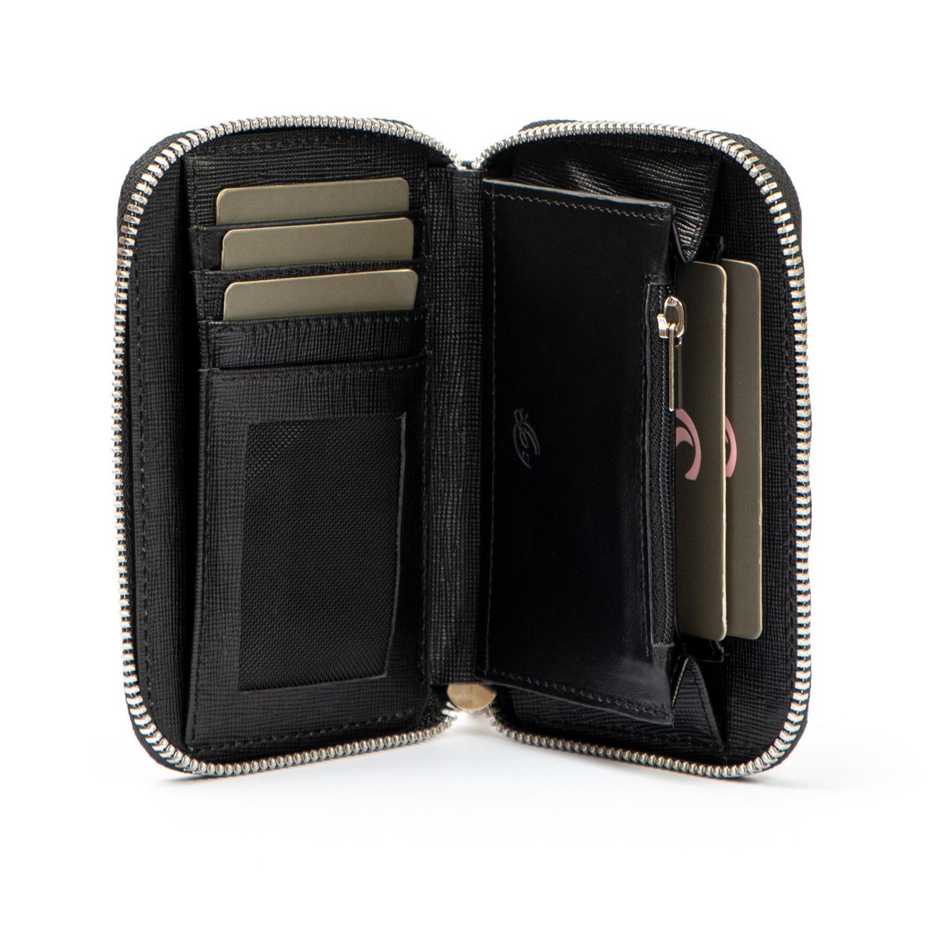 کیف کارت چرم طبیعی زیپدار کد K3011