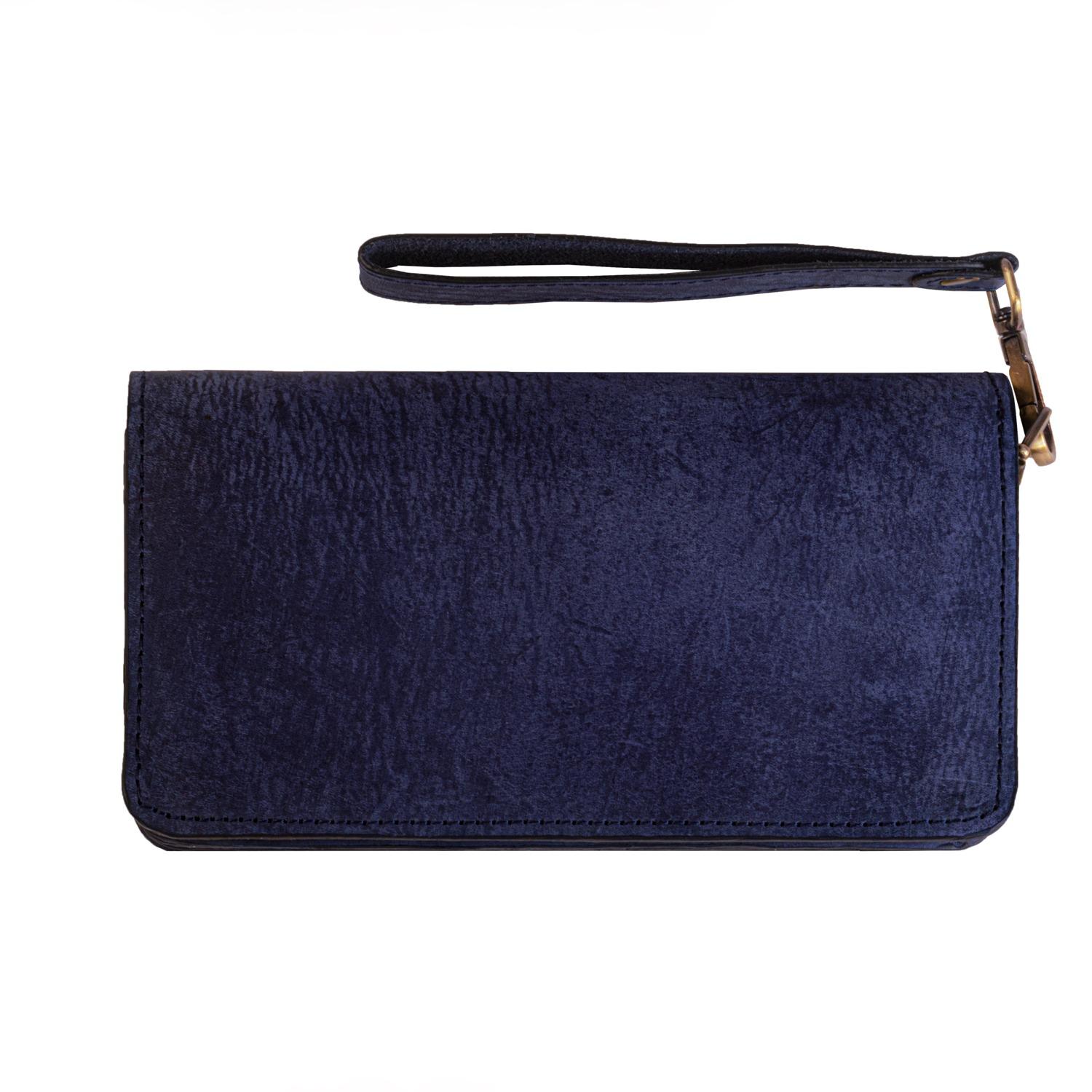 کیف دستی چرم طبیعی شتر سرمه ای کد K5056