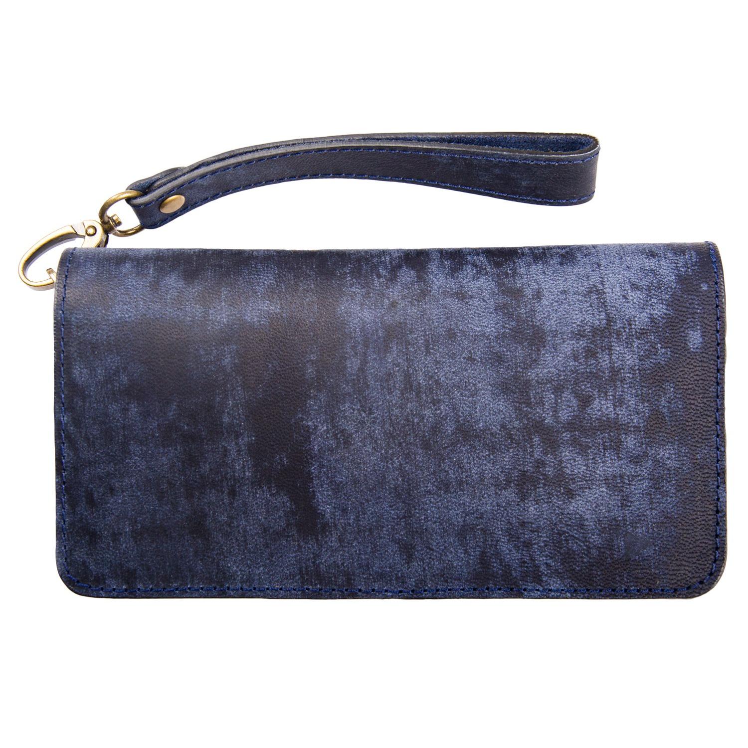 کیف دستی چرم طبیعی شتر سرمه ای کد K5057