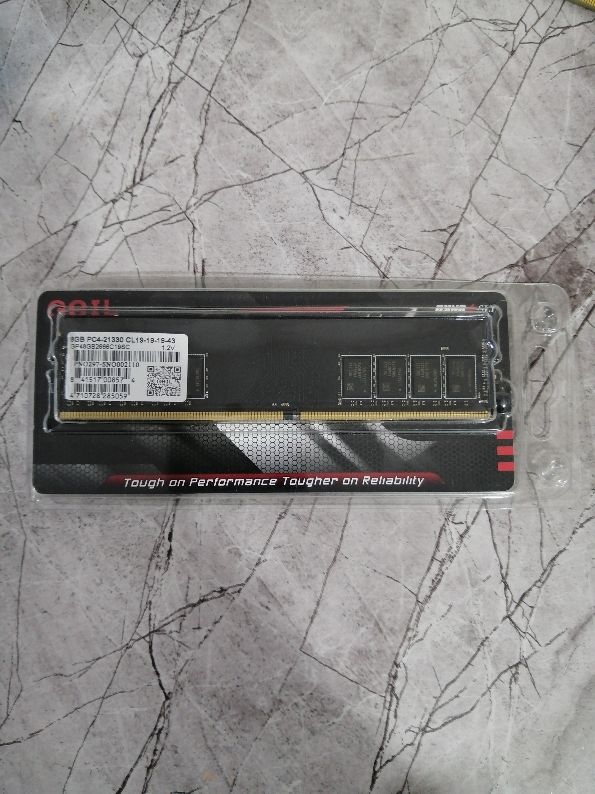 رم 8 گیگ ddr4 2666mhz برند geil آکبند