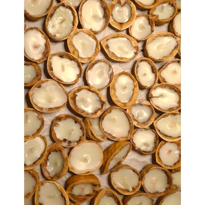 شمع پوست گردویی شمع گردو طبیعی